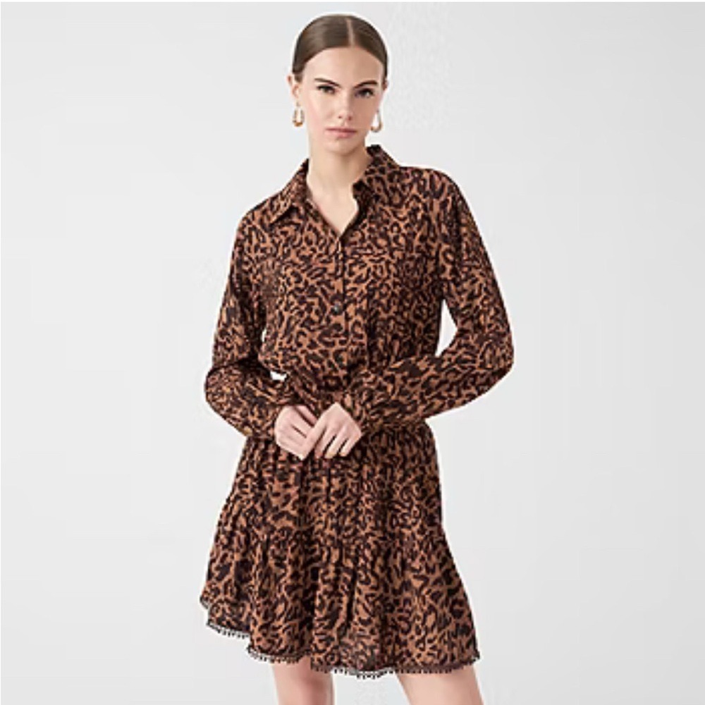 RM Rebecca Minkoff Womens Long Sleeve Fit + Flare Dress